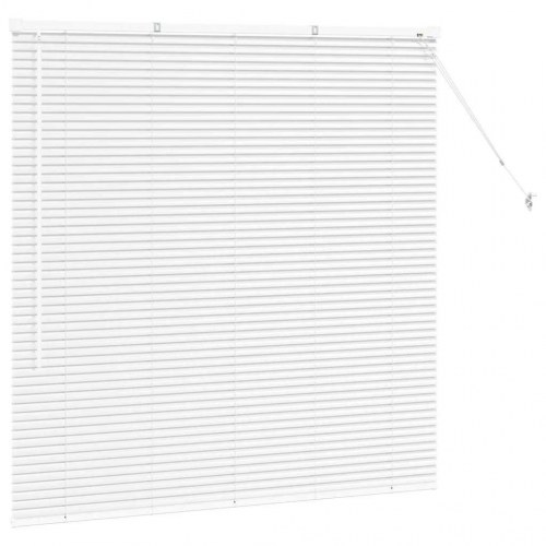 Persienne i aluminium - hvid 130 x 125 cm