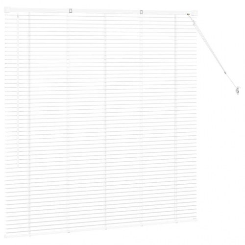 Persienne i aluminium - hvid 130 x 125 cm