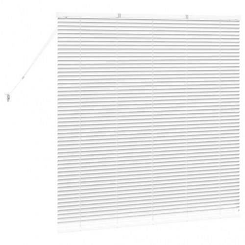 Persienne i aluminium - hvid 130 x 125 cm