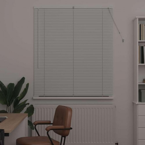 Persienne hvid 175 x 120 cm - 25 mm aluminium
