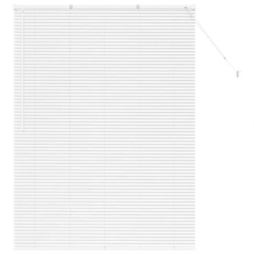 Persienne i aluminium 175 x 130 cm - hvid