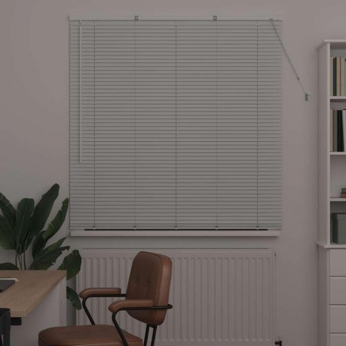 Persienne i aluminium 175 x 130 cm - hvid