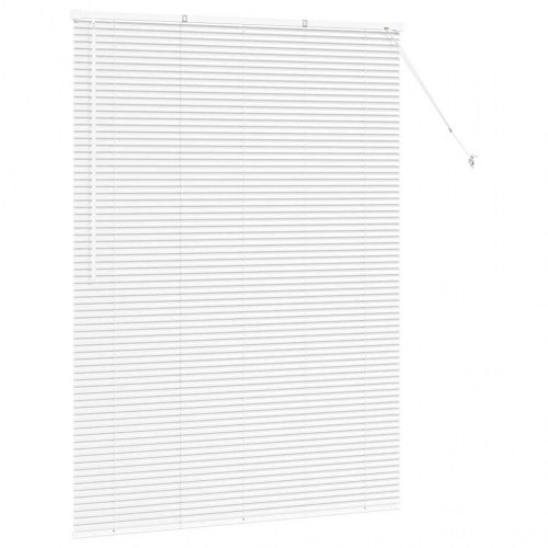 Persienne i aluminium 175 x 130 cm - hvid