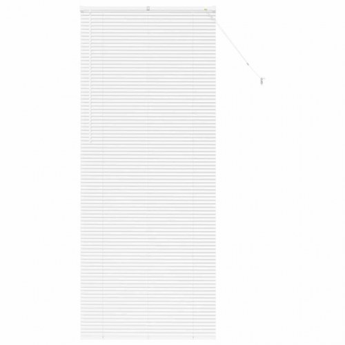Persienne hvid 220 x 85 cm - 25 mm aluminium