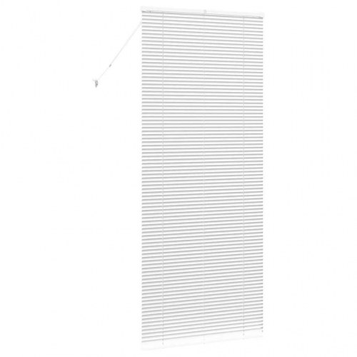 Persienne hvid 220 x 85 cm - 25 mm aluminium