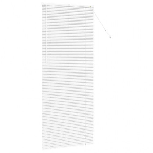 Persienne hvid 220 x 90 cm i aluminium