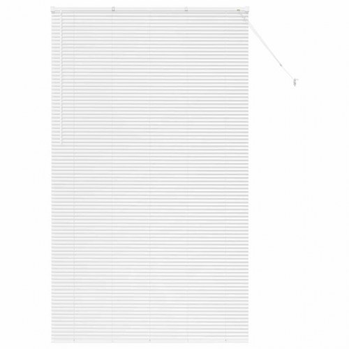 Vindues Blind med gardiner Hvid Aluminium