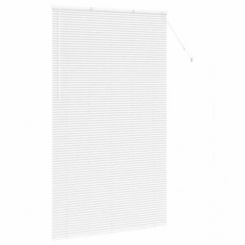 Vindues Blind med gardiner Hvid Aluminium