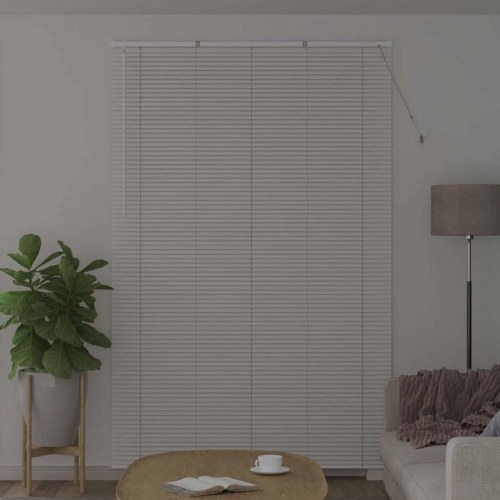 Vindues Blind med gardiner Hvid Aluminium