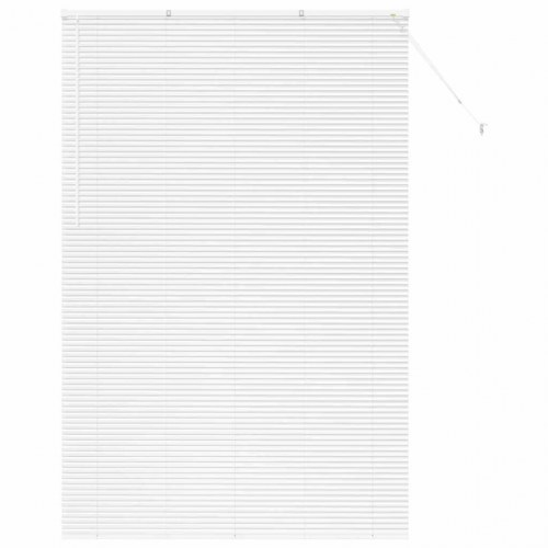 Vindues Blind med gardiner Hvid Aluminium