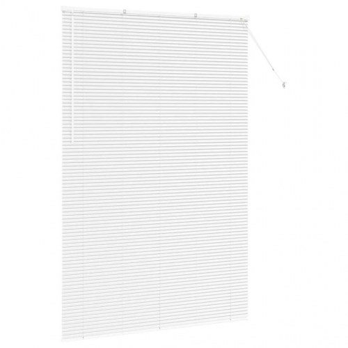 Vindues Blind med gardiner Hvid Aluminium