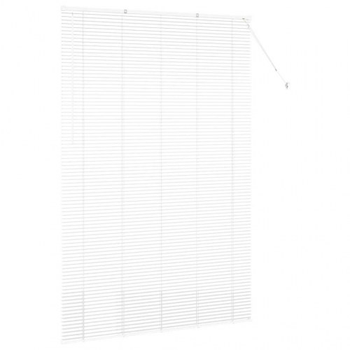 Vindues Blind med gardiner Hvid Aluminium