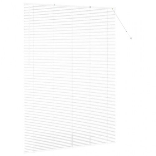 Persienne hvid 220 x 155 cm - aluminium