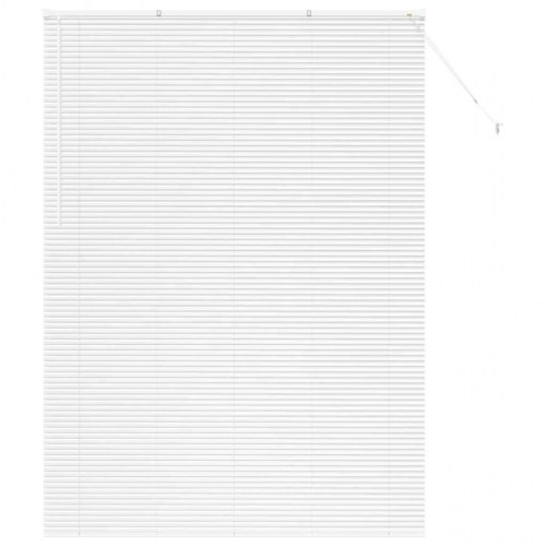 Persienne hvid 220 x 160 cm - 25 mm aluminium