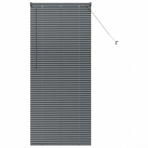 Persienne mørkegrå 175 x 80 cm - 25 mm aluminium