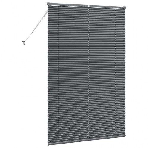 Persienne mørkegrå 175 x 120 cm - 25 mm aluminium