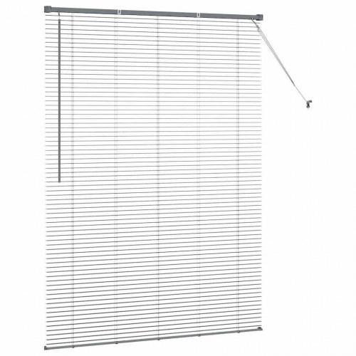 Persienne mørkegrå 175 x 130 cm - 25 mm aluminium
