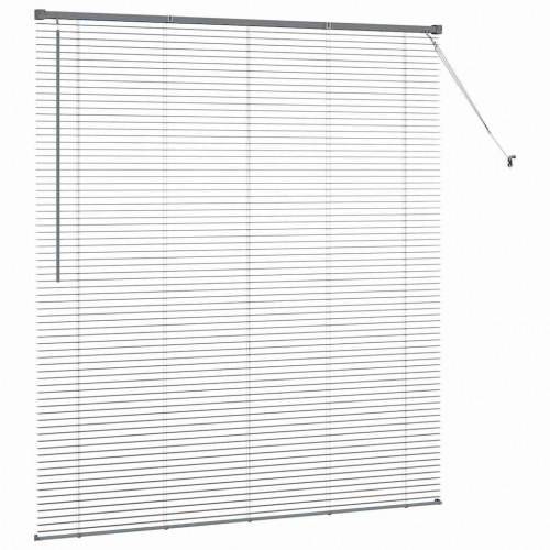 Persienner i aluminium - mørkegrå 175 × 160 cm