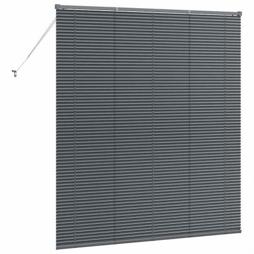 Persienner i aluminium - mørkegrå 175 × 160 cm