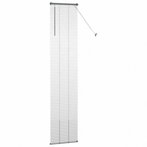 Persienner i aluminium - mørkegrå 220 × 40 cm