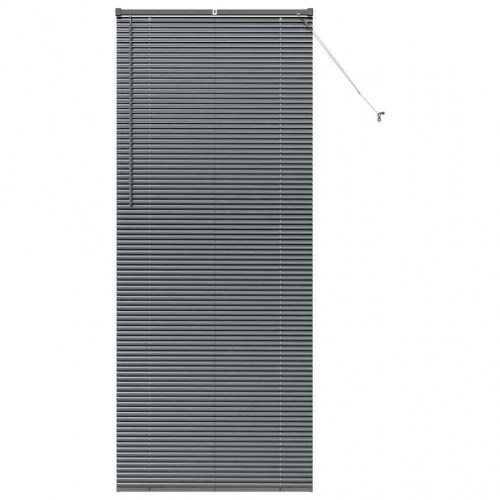 Persienne i aluminium - mørkegrå 220 × 90 cm