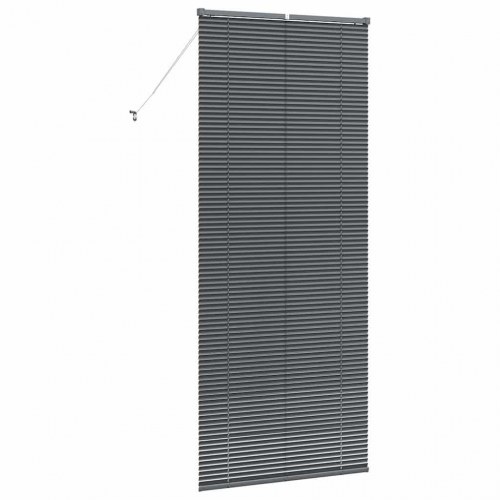 Persienne i aluminium - mørkegrå 220 × 90 cm
