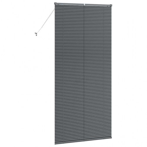 Persienne mørkegrå 220 x 100 cm - aluminium