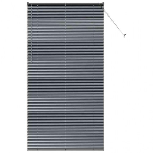 Persienne mørkegrå 220 x 120 cm - aluminium