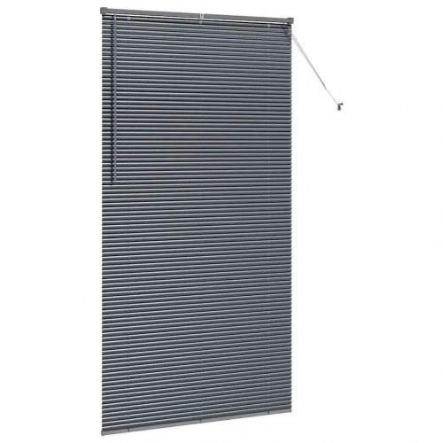 Persienne mørkegrå 220 x 120 cm - aluminium