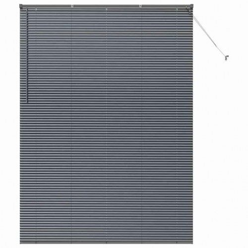 Persienne mørkegrå 220 x 155 cm i aluminium