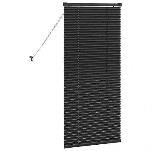 Persienner sort 130 x 60 cm - aluminium