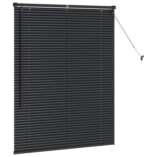 Persienne sort 130 x 100 cm - aluminium