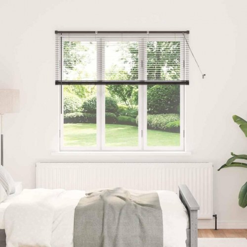 Vindues Blind med gardiner Sort Aluminium