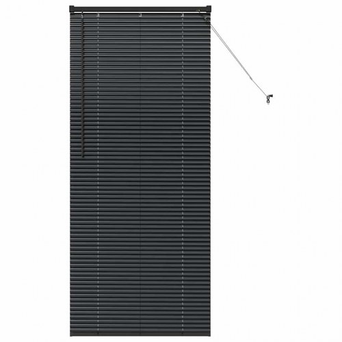 Persienne i aluminium - sort, 175 x 80 cm