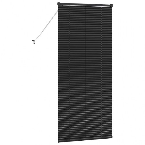 Persienne i aluminium - sort, 175 x 80 cm