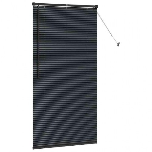 Persienne sort 175 x 85 cm - aluminium, 25 mm