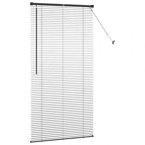 Persienne sort 175 x 85 cm - aluminium, 25 mm