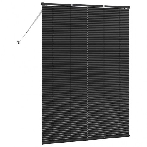 Persienner sort 175 x 130 cm - 25 mm aluminium