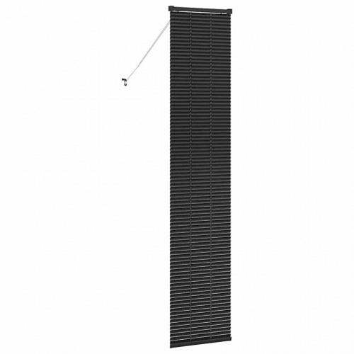 Vindues Blind med gardiner Sort Aluminium