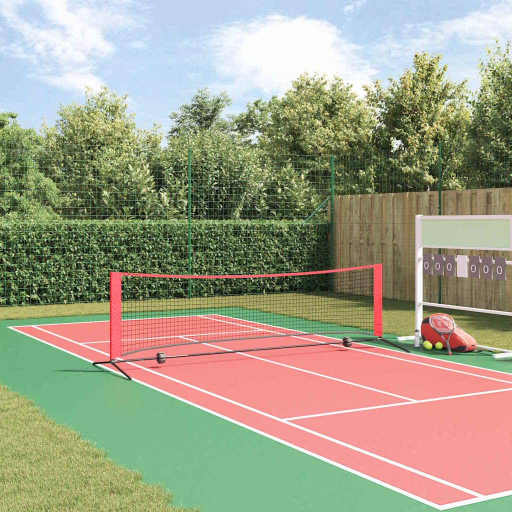 Tennis Net Sort og rød 301 x 90.5 x 87 cm Polyester