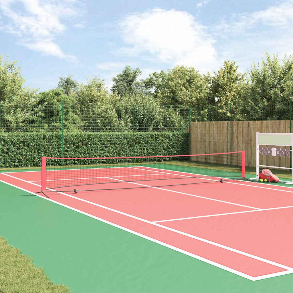 Tennis Net Sort og rød 595 x 90.5 x 87 cm Polyester