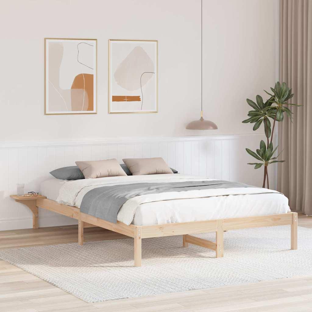 Sengestel med sengeborde Brun 160 x 200 cm Brun