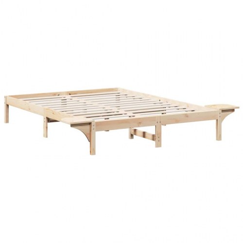 Sengestel 140 x 200 cm i massiv fyrretræ - naturfarvet