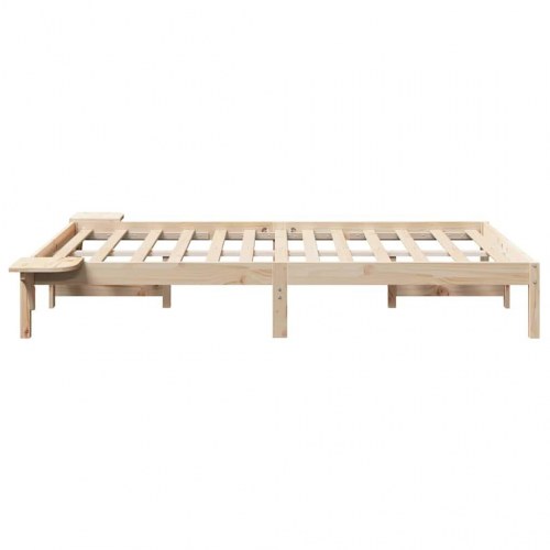 Sengestel i massiv fyrretræ 140 x 190 cm - naturfarvet