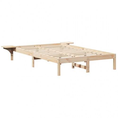 Sengestel naturfarvet 135 x 190 cm i massivt fyrretræ