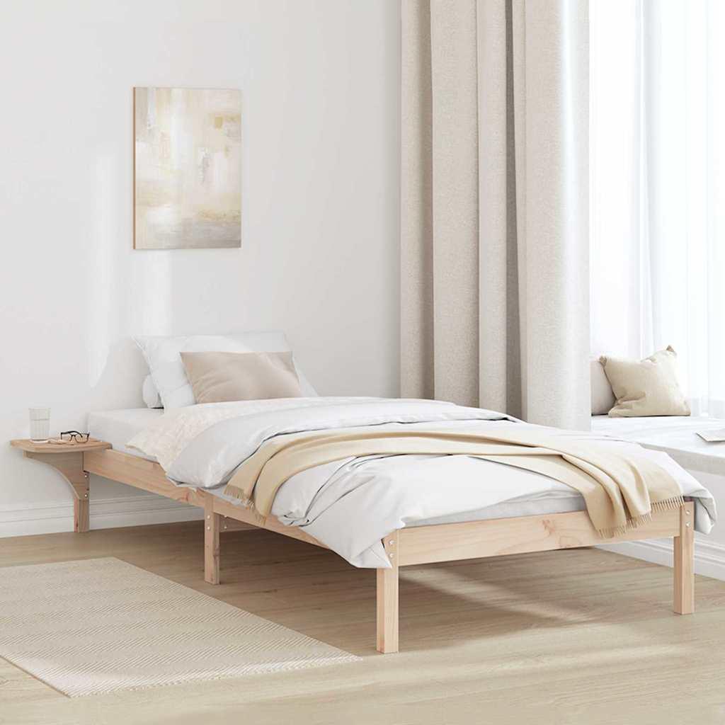 Sengestel med sengeborde Brun 80 x 200 cm Brun