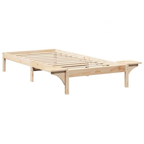 Sengestel i massiv fyrretræ 80 x 200 cm - naturfarvet
