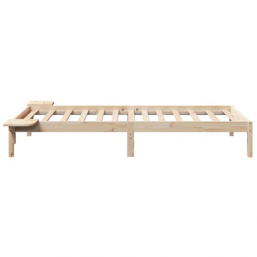 Sengestel i massivt fyrretræ 90 x 190 cm - naturfarvet