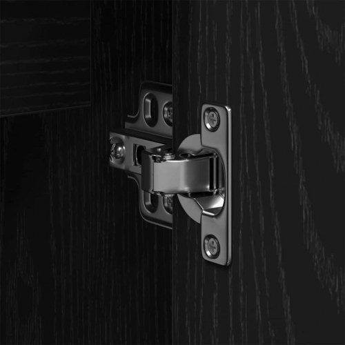 Badeværelsesmøbel sæt med opbevaring 3 stk Sort 80 x 30 x 44 cm