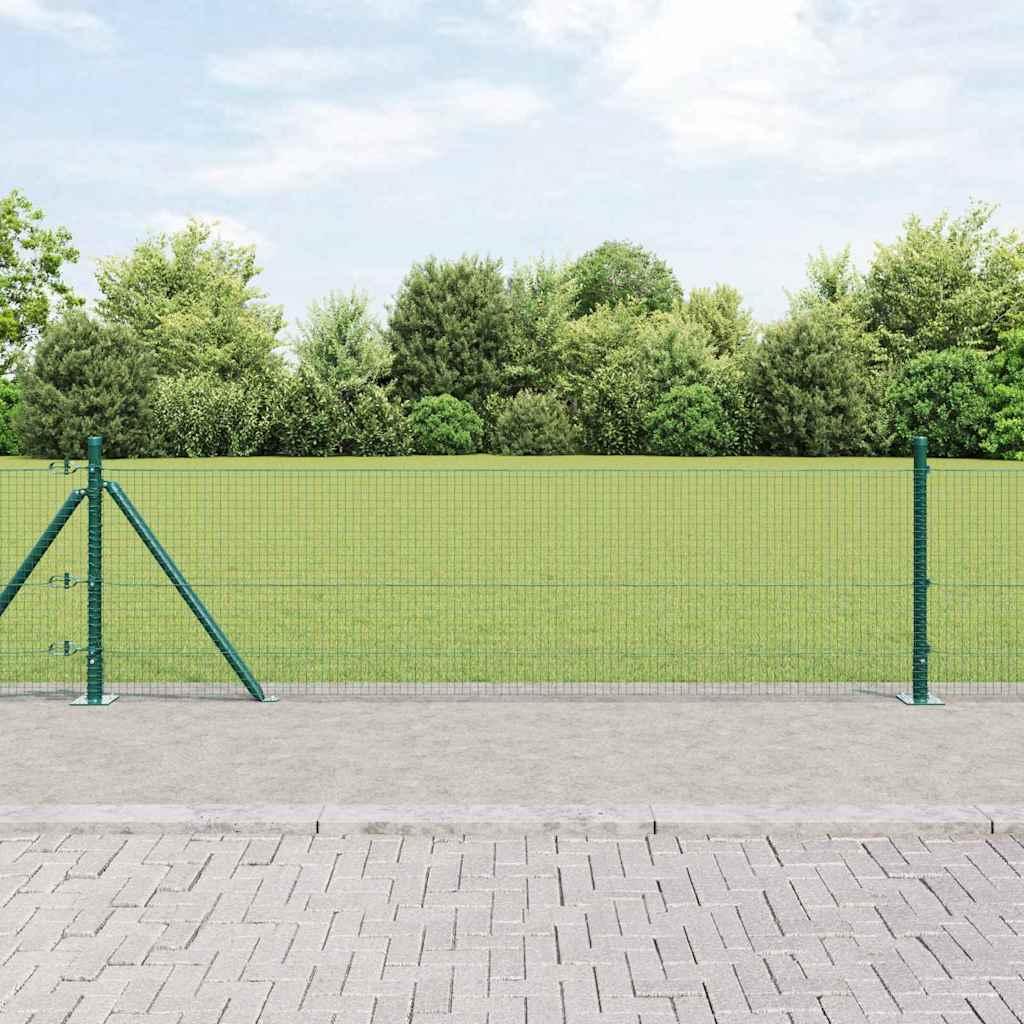 vidaXL Svejset Trådhegn med Betonsokkel 25 x 0,5 m PVC-belagt stål